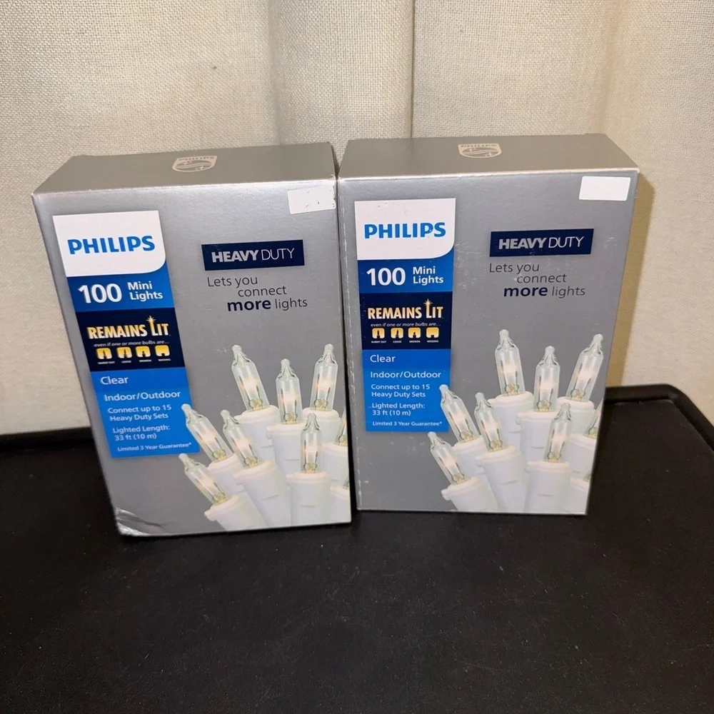 Christmas Philips Heavy Duty 100 Mini Lights